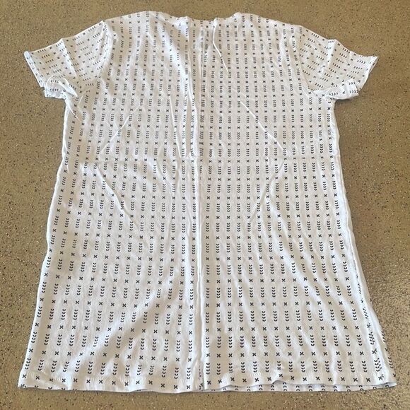 Rag & Bone Jeans Tissue Weight White Printed T-Shirt sz XS - Picture 6 of 15